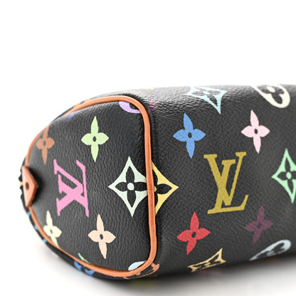 Louis Vuitton Monogram Multicolor Mini Sac HL Speedy Black 8 of 9
