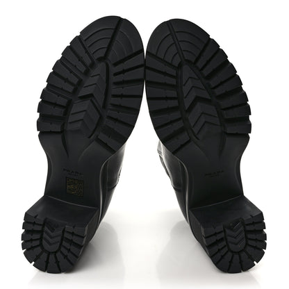 Prada Vitello Montana Lug Sole Chelsea 55mm Boots 40 Black 6 of 8