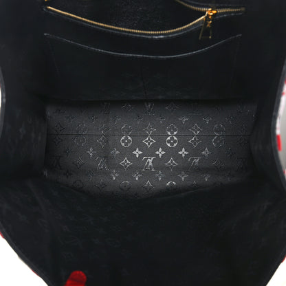 Louis Vuitton X UF Tufted Monogram Onthego GM Black Red 5 of 8