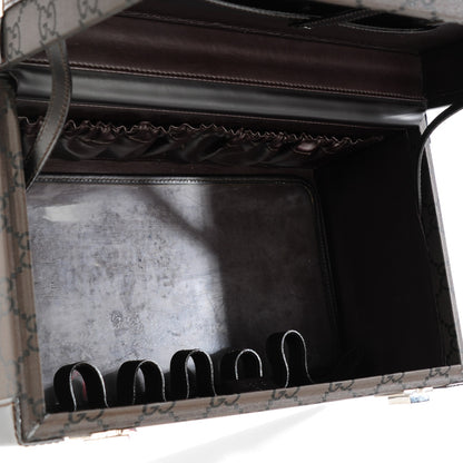 Gucci Monogram Train Cosmetic Trunk Dark Brown 6 of 9