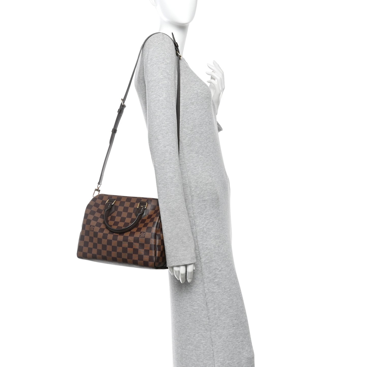 Damier Ebene Speedy Bandouliere 25
