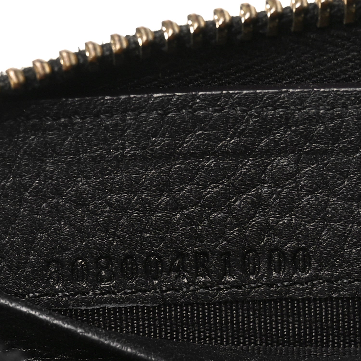 Gucci Pebbled Calfskin Soho Zip Around Wallet Black 7 of 8