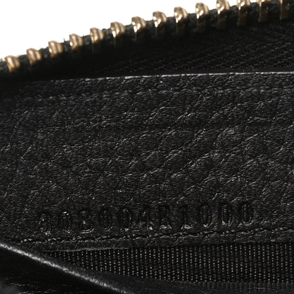 Gucci Pebbled Calfskin Soho Zip Around Wallet Black 7 of 8