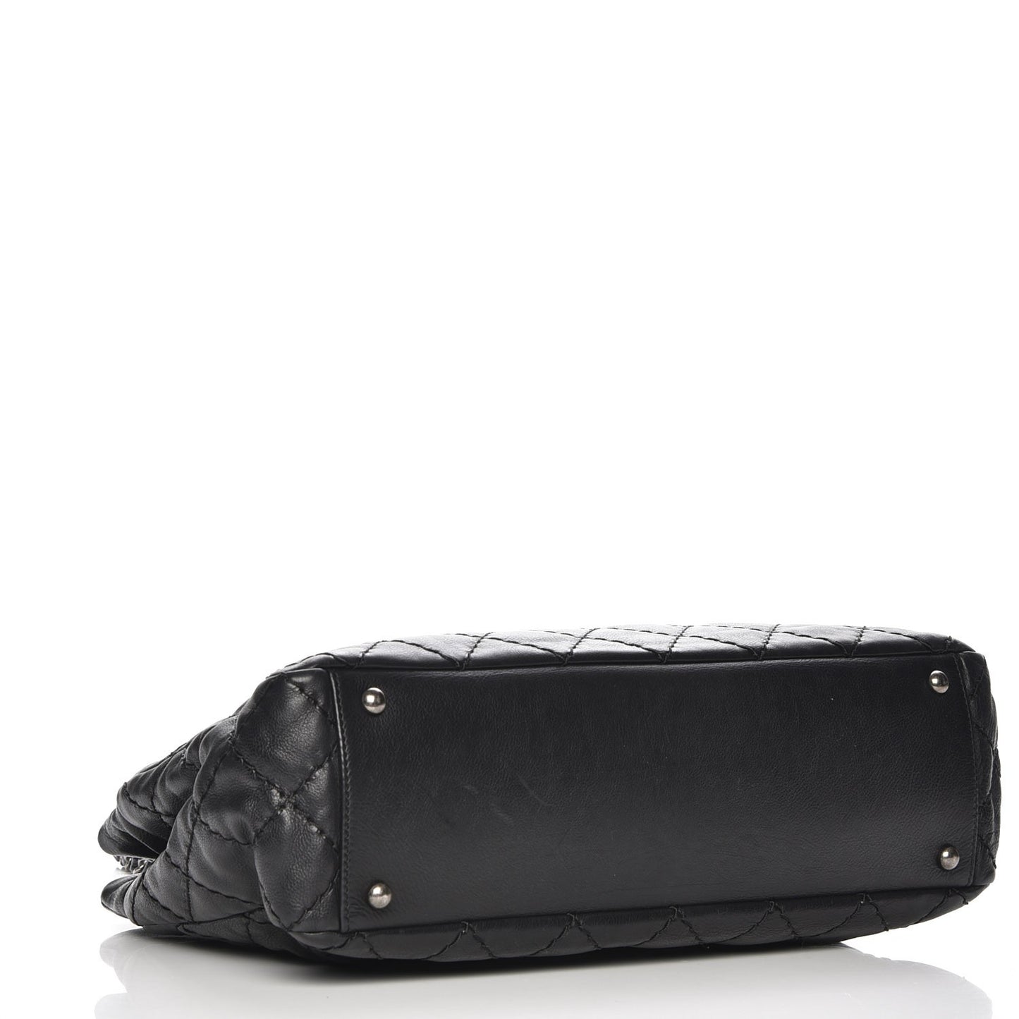 Calfskin Medium Stitch It Tote Black