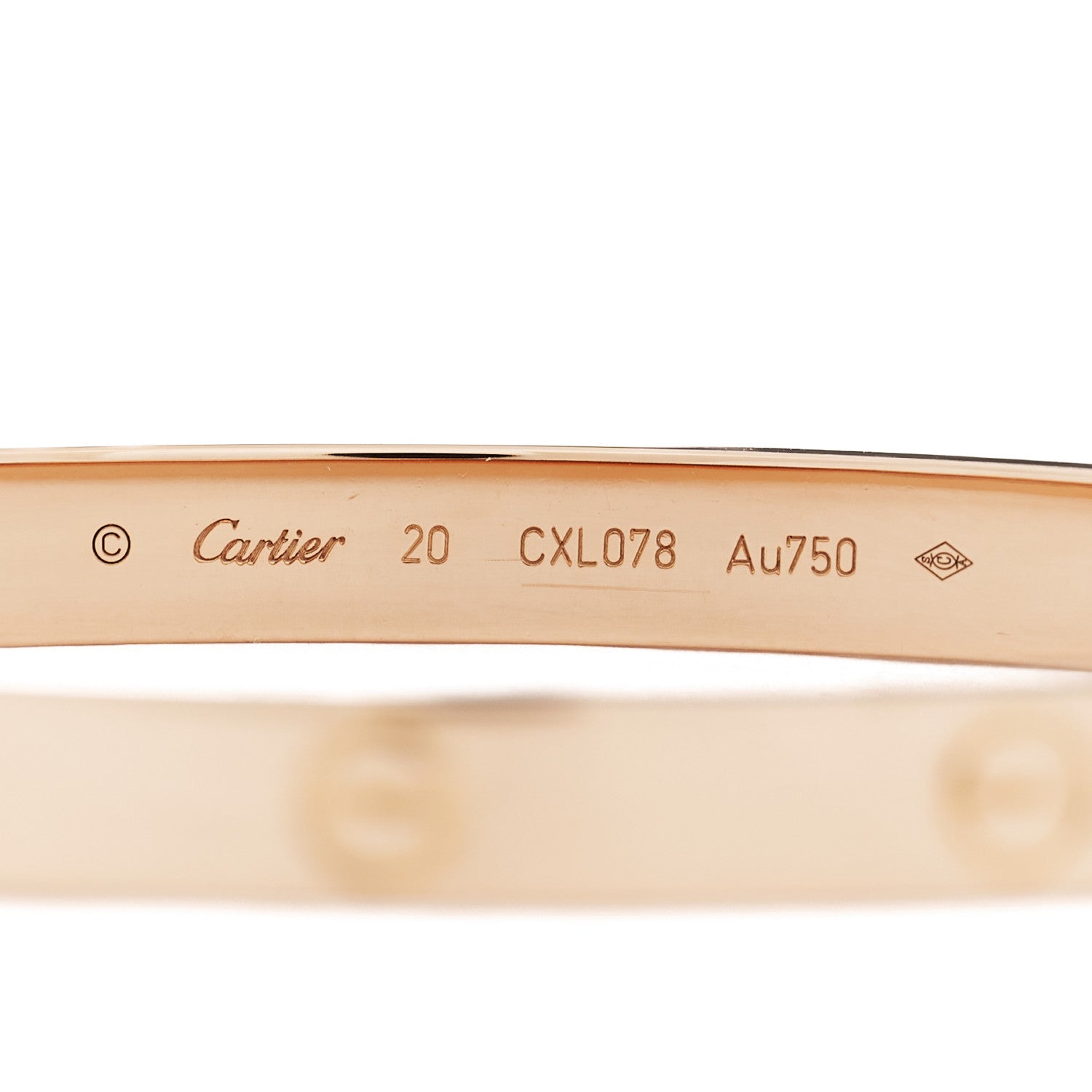 Cartier 18K Pink Gold LOVE Bracelet 20 3 of 4