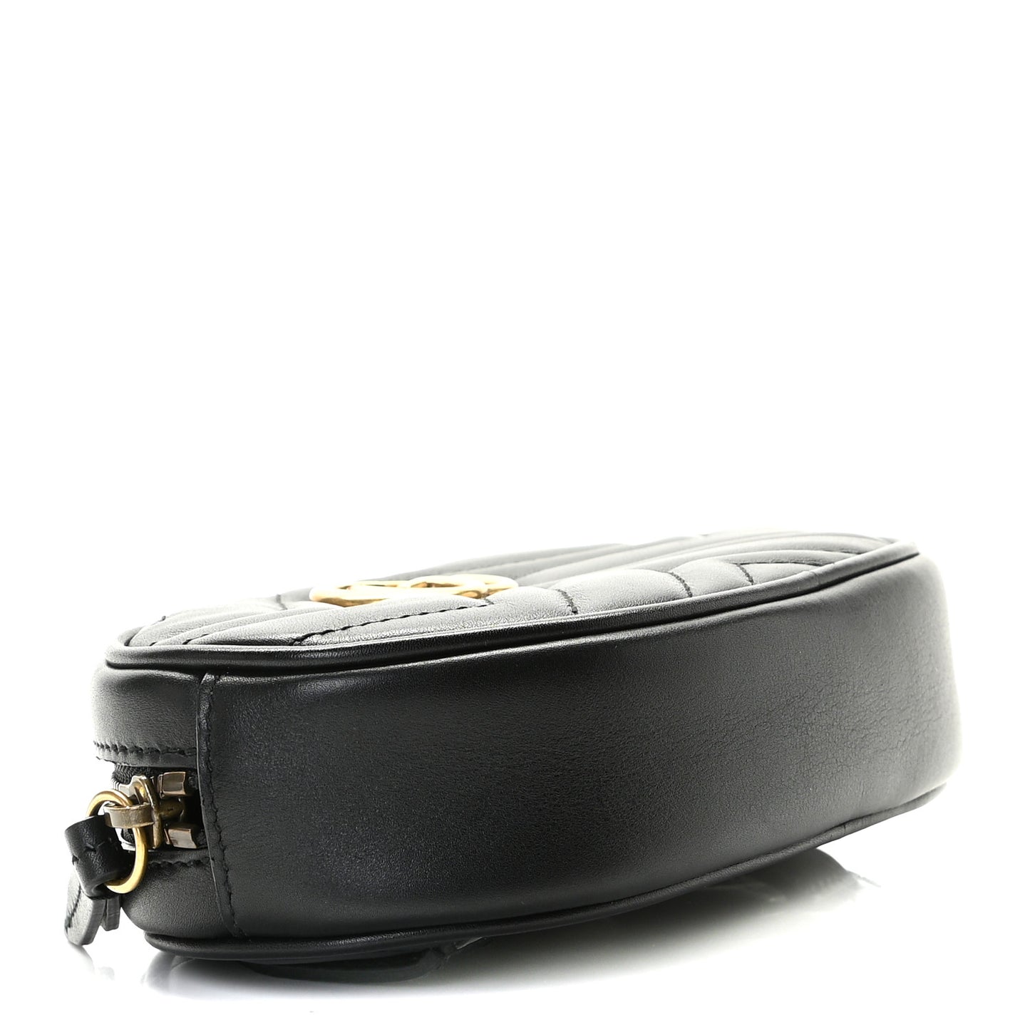 Calfskin Matelasse GG Marmont Belt Bag 75 30 Black
