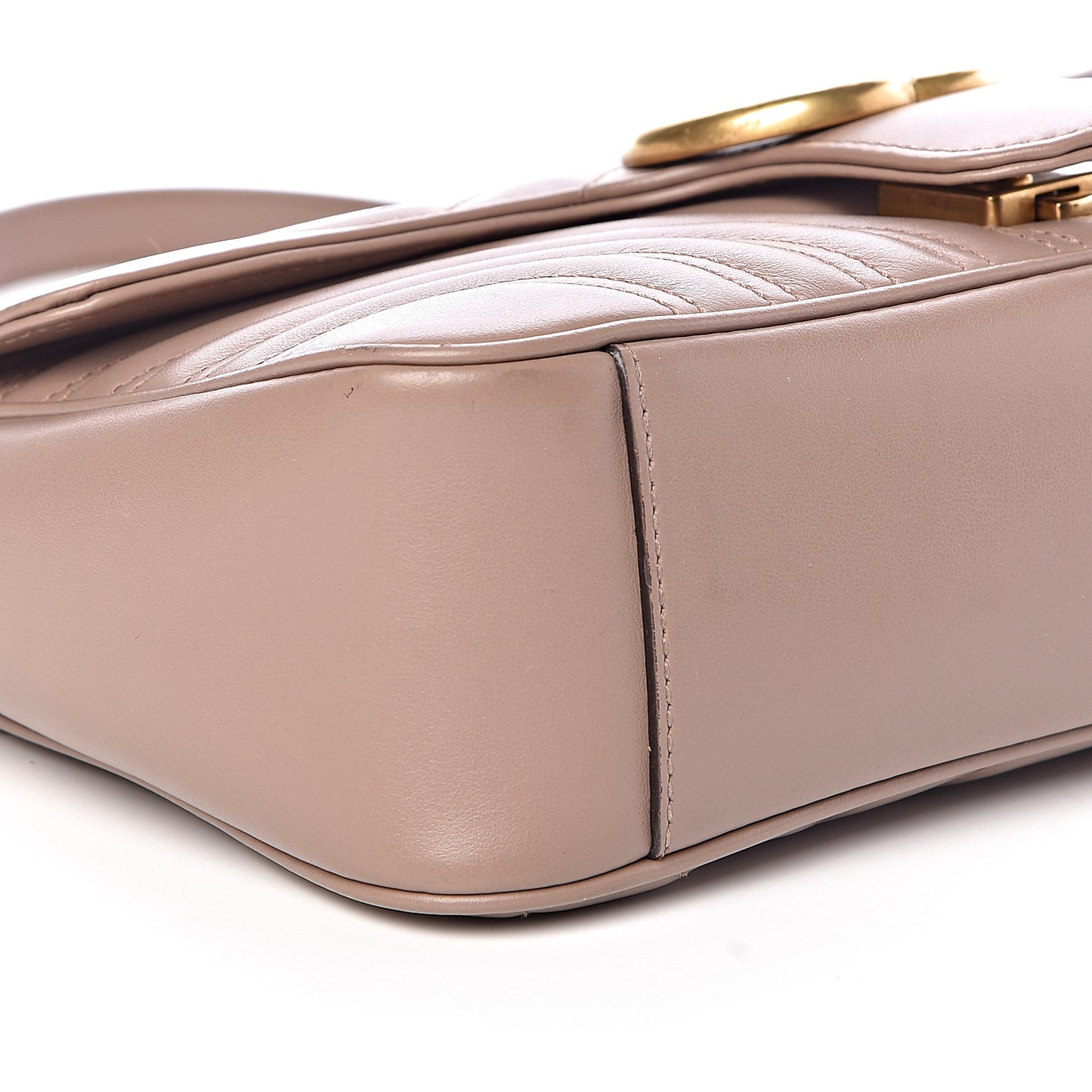 Calfskin Matelasse Small GG Marmont Shoulder Bag Porcelain Rose