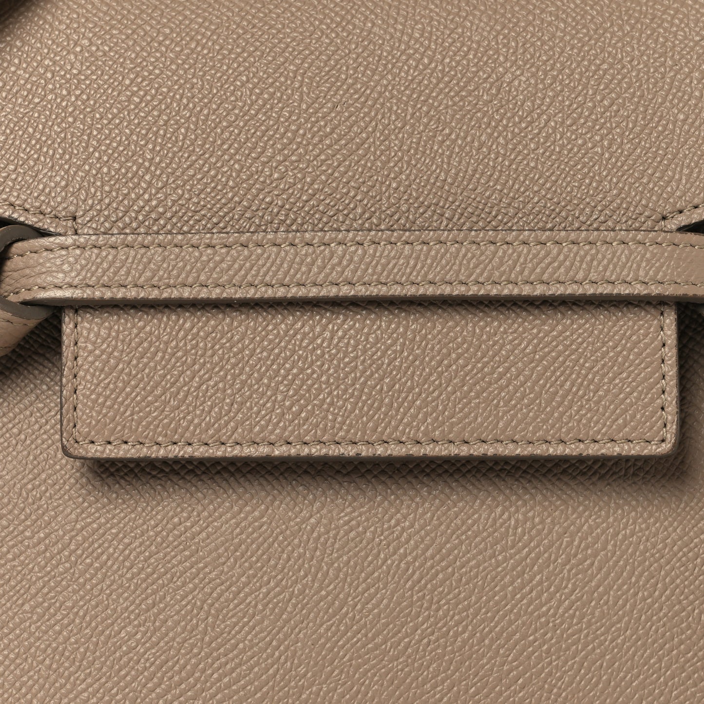 Grained Calfskin Nano Belt Bag Light Taupe