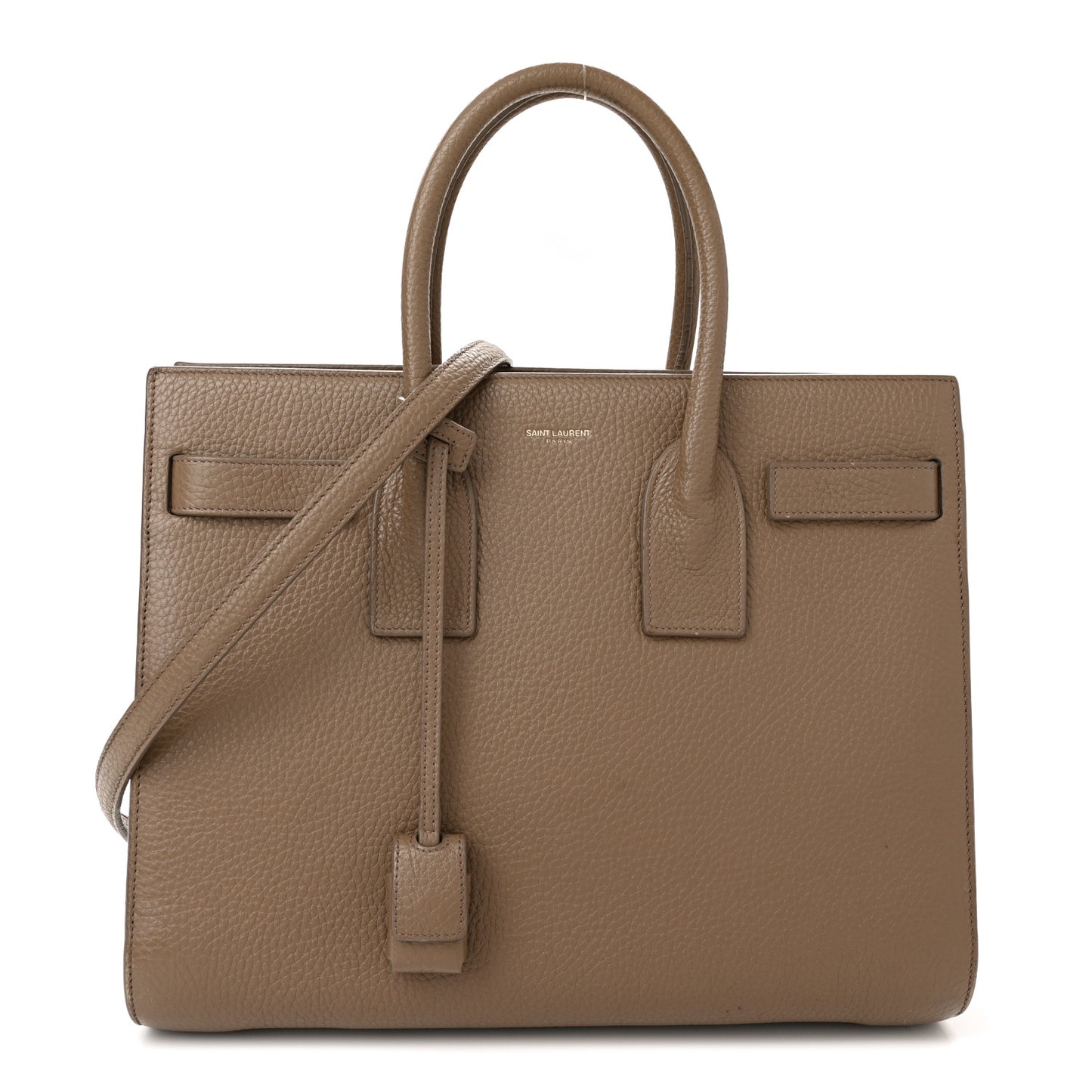 Grained Calfskin Small Sac De Jour Taupe