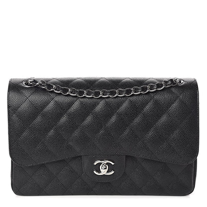 Chanel Caviar Quilted Jumbo Double Flap Black 1 of 10