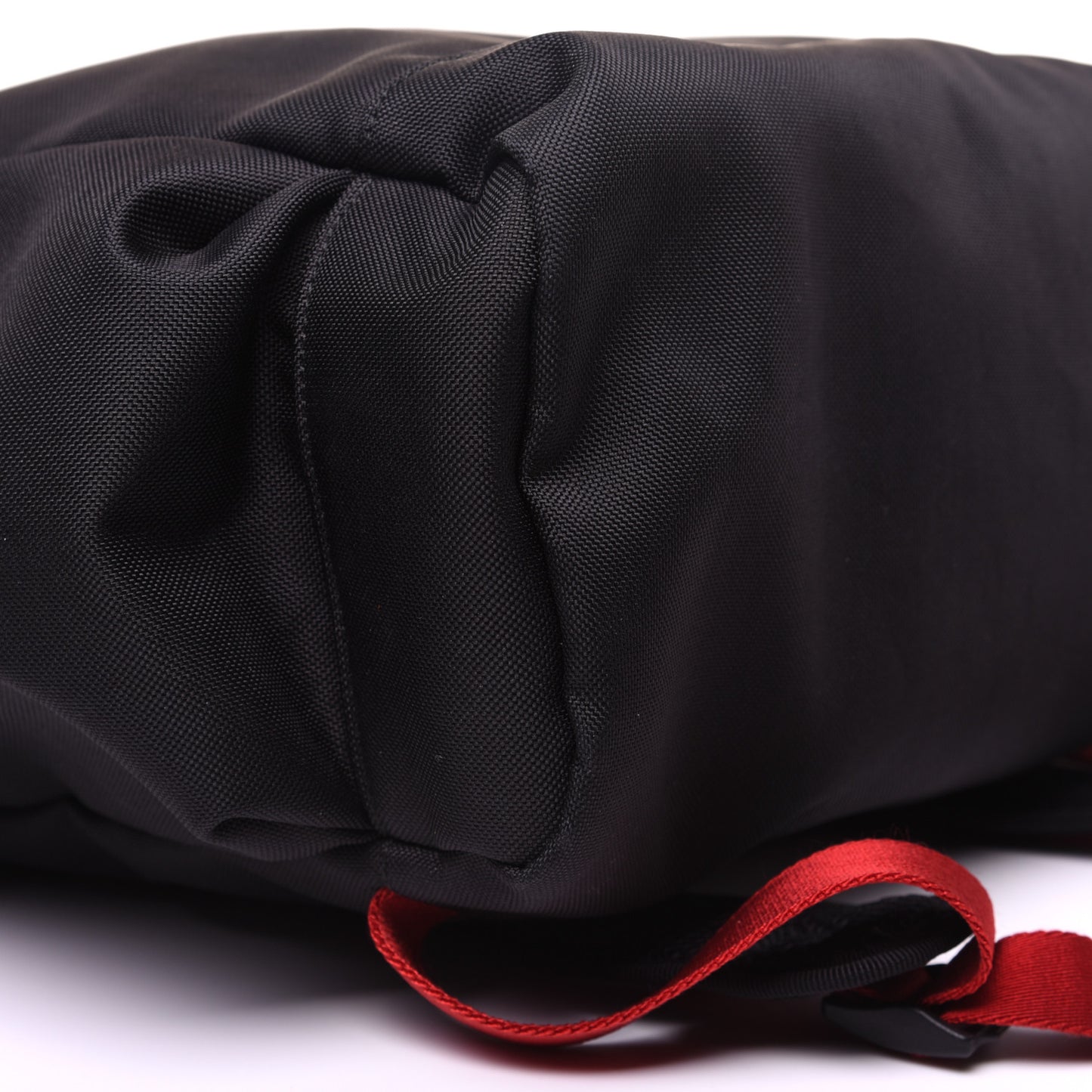 Techno Canvas Web Drawstring Backpack Black