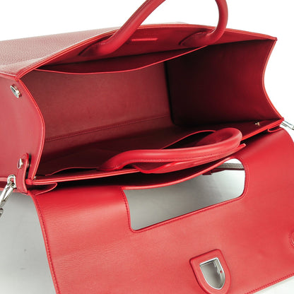 Christian Dior Bullcalf Large Diorever Flap Indian Red 5 of 7