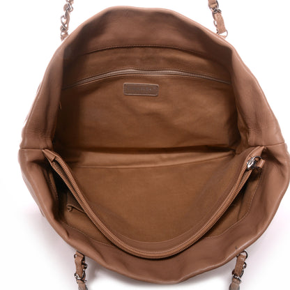 Chanel Calfskin Large Front Flap Tote Dark Beige 5 of 7