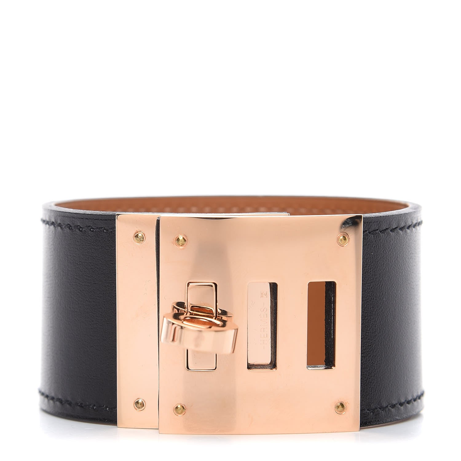 Hermes Box Kelly Dog Bracelet T3 Black 1 of 6