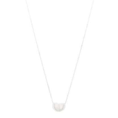 Tiffany Sterling Silver 11mm Elsa Peretti Bean Pendant Necklace 1 of 4