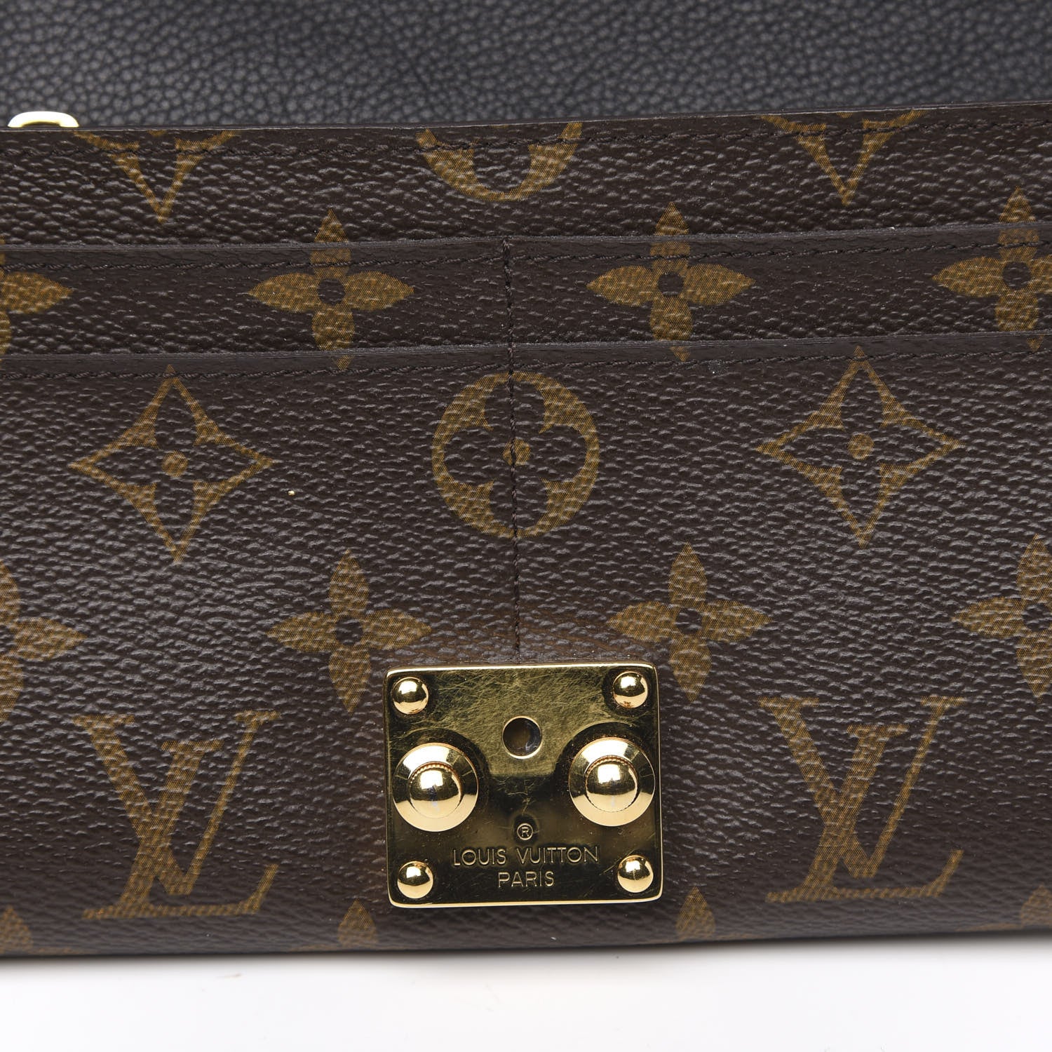 Louis Vuitton Monogram Pallas Wallet Black 9 of 9