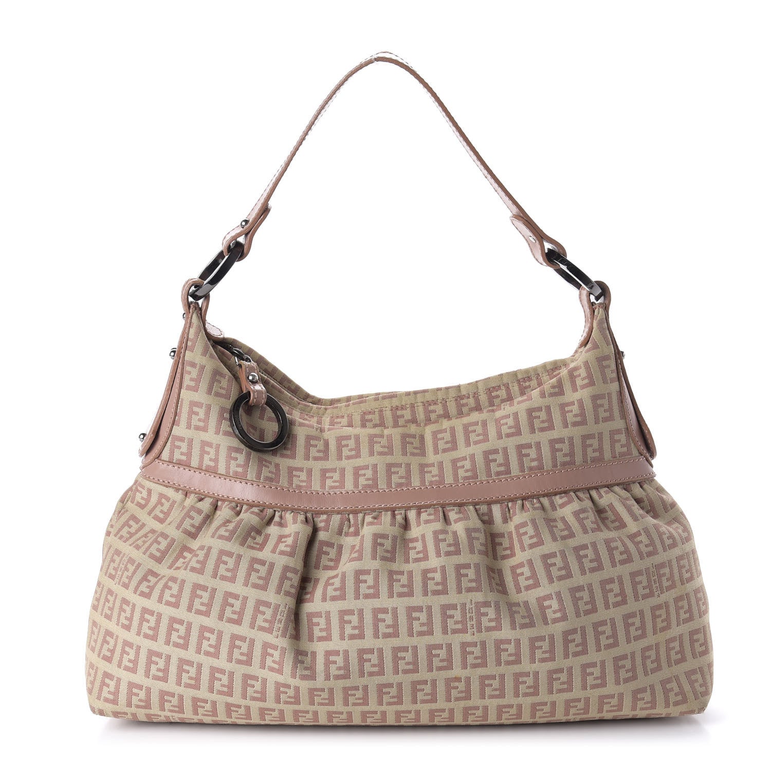 Fendi Zucchino Vitello Hobo Pink 1 of 10