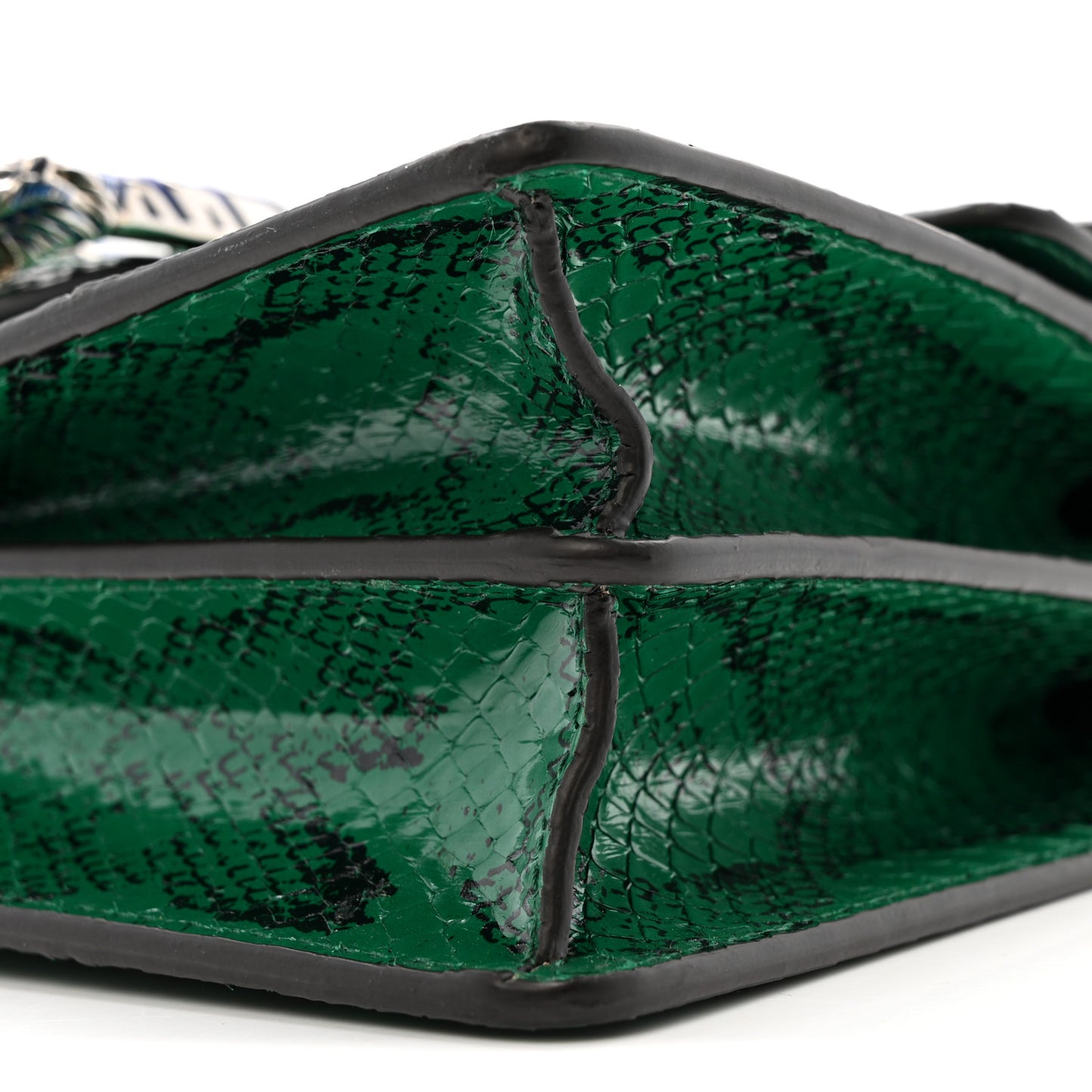 Snakeskin Small Dionysus Shoulder Bag Green