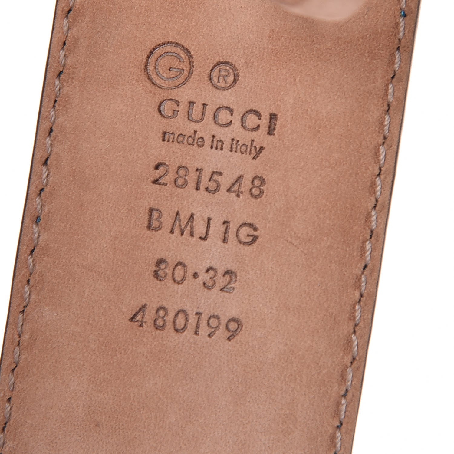 Gucci Soft Microguccissima Margaux Calfskin Belt 80 32 Deep Cobalt 4 of 8