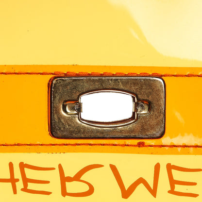 Hermes Vinyl Souvenir De L'Exposition Kelly Orange 5 of 7