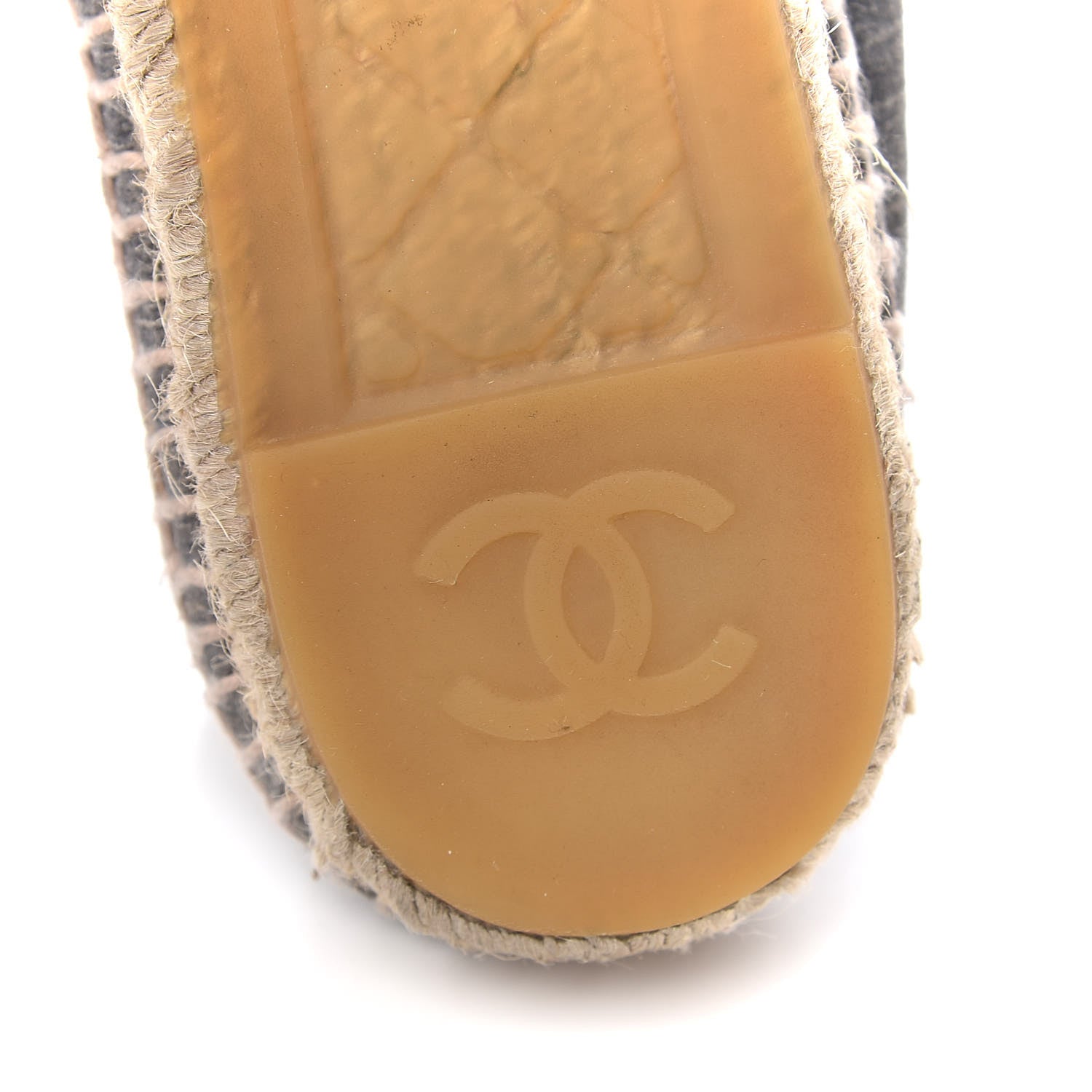 Chanel Striated Suede Espadrilles 37 Dark Grey 8 of 16