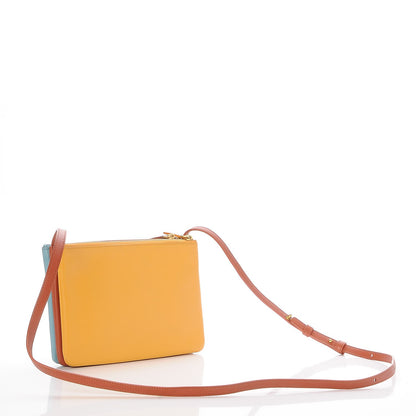 Celine Lambskin Small Multicolor Trio Crossbody Bag Antarctic 3 of 9