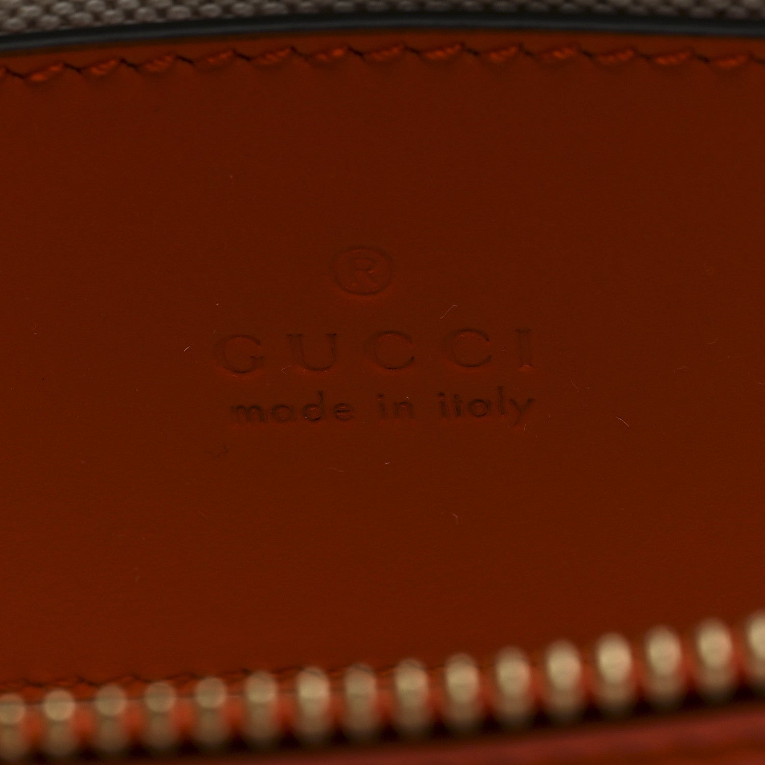 Gucci Calfskin GG Matelasse Mini Top Handle Bag Deep Orange 6 of 10