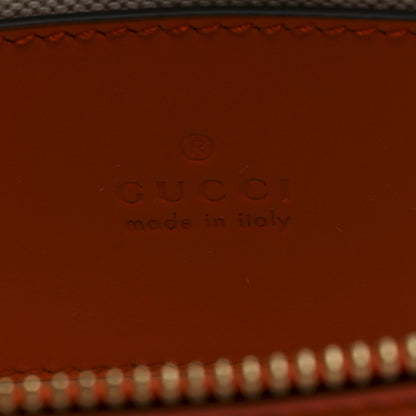 Gucci Calfskin GG Matelasse Mini Top Handle Bag Deep Orange 6 of 10
