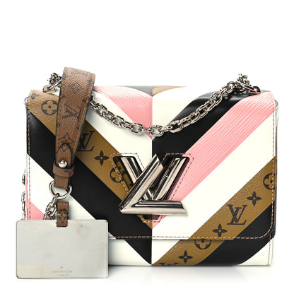 Louis Vuitton Epi Reverse Monogram Twist Shoulder Bag MM Rose Ballerine 1 of 8