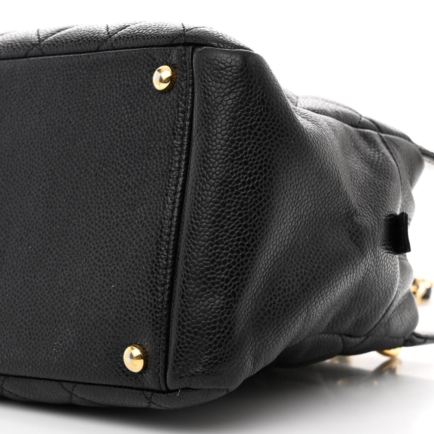 Caviar Quilted Petit Timeless Tote PTT Black