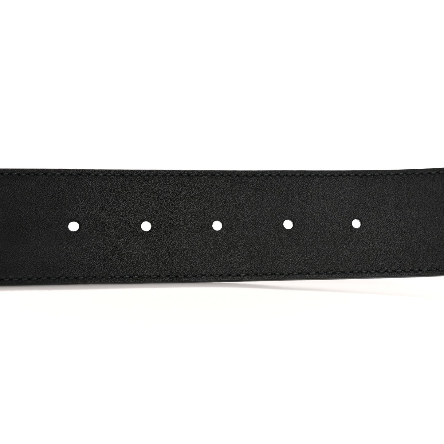 Textured Dollar Calfskin Nickel Double G 40mm Belt 80 32 Black