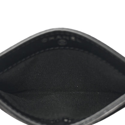 Chanel Caviar Camellia Embossed Card Holder Black 5 of 8