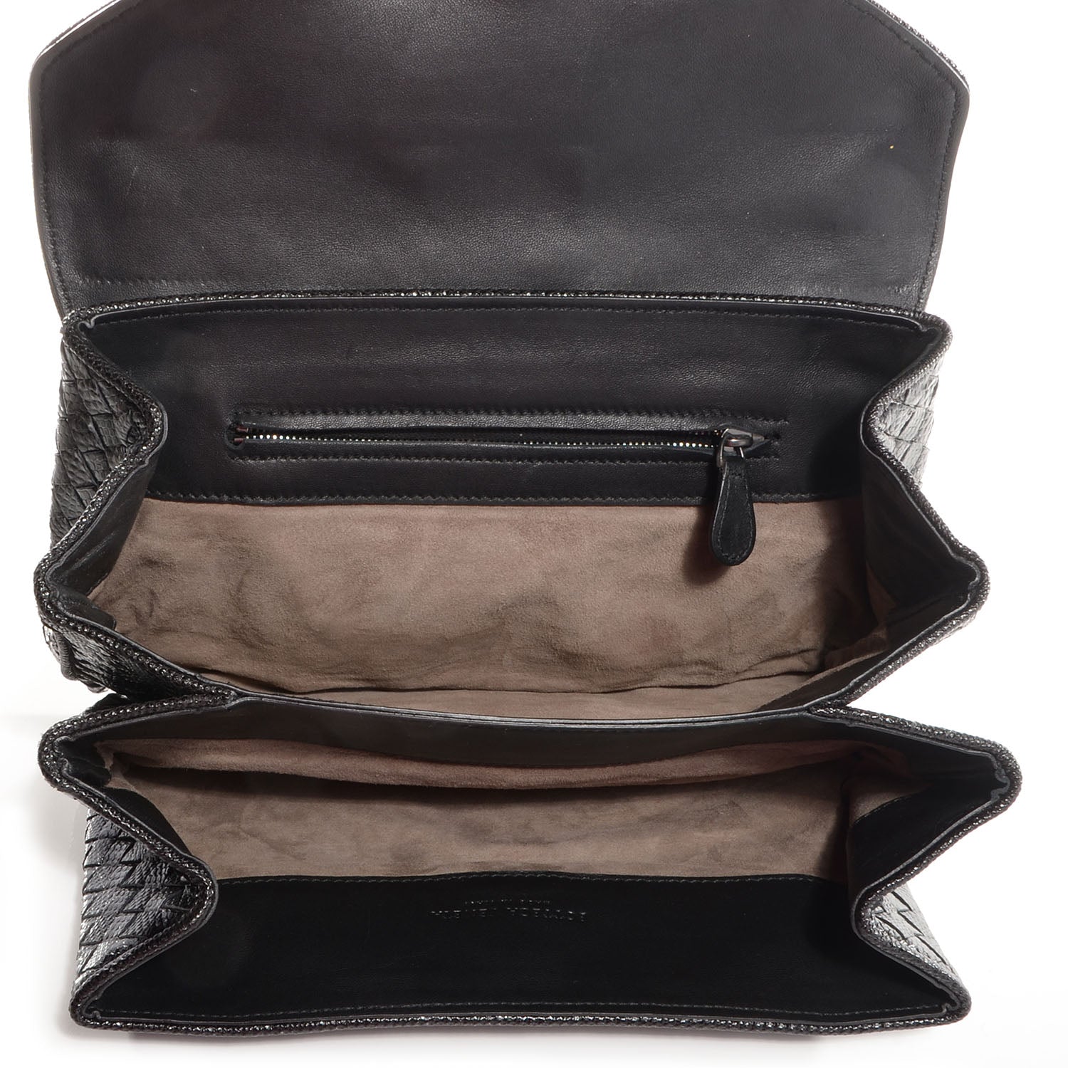 Bottega Veneta Ayers Intrecciato Karung Clutch Black 5 of 8