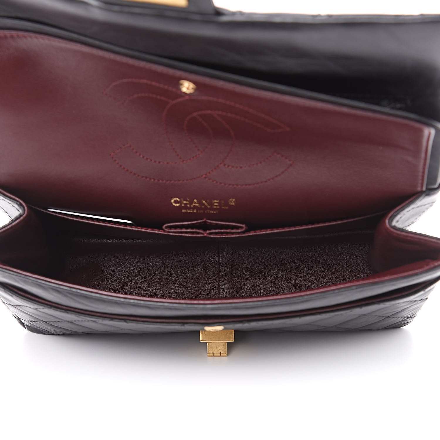 Chanel Aged Calfskin Quilted 2.55 Reissue 226 Flap Black 5 of 10