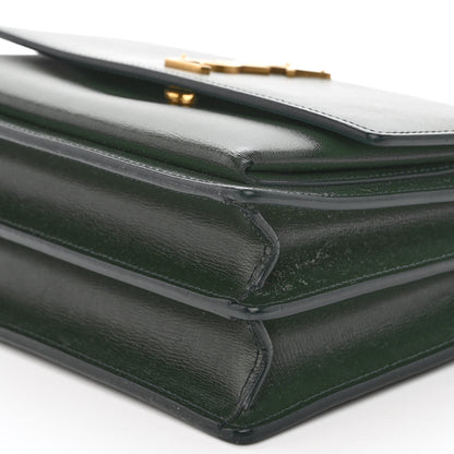 Saint Laurent Calfskin Medium Monogram Sunset New Vert Fonce 9 of 9