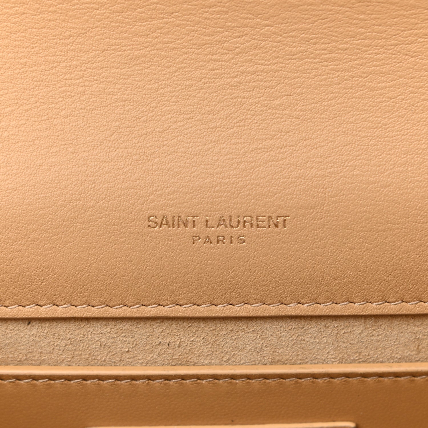 Saint Laurent Metallic Calfskin Small Classic Monogram Kate Tassel Satchel Gold 6 of 11