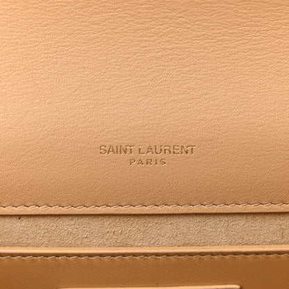Saint Laurent Metallic Calfskin Small Classic Monogram Kate Tassel Satchel Gold 6 of 11