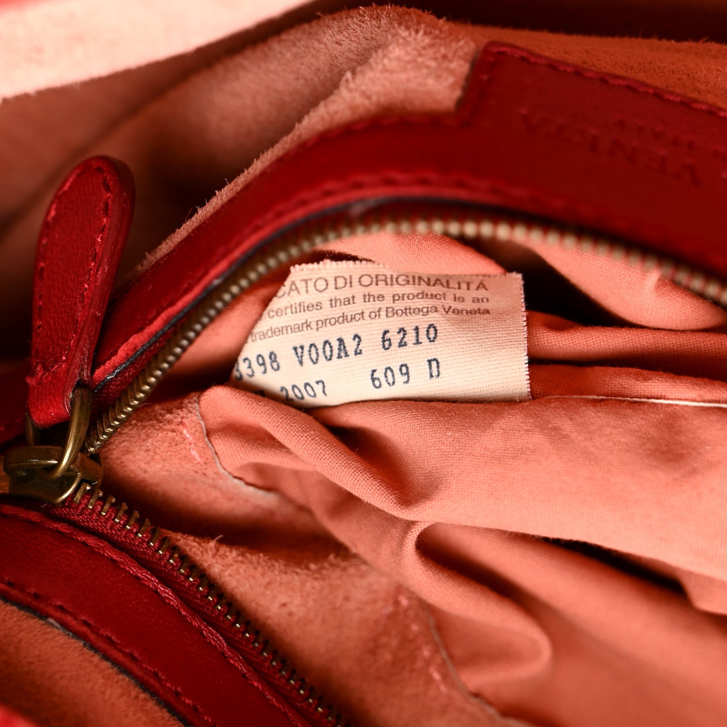 Nappa Intrecciato Montaigne Bag Red