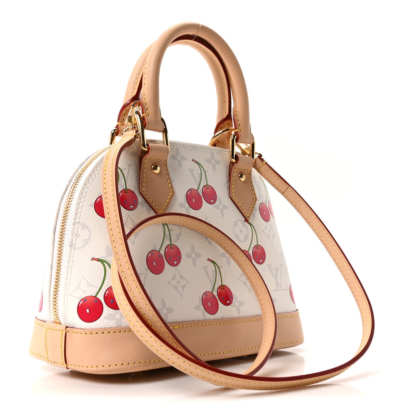 LV X TM Monogram Cerises Alma BB White