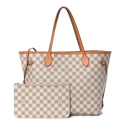 Louis Vuitton Damier Azur Neo Neverfull MM Rose Ballerine 1 of 17