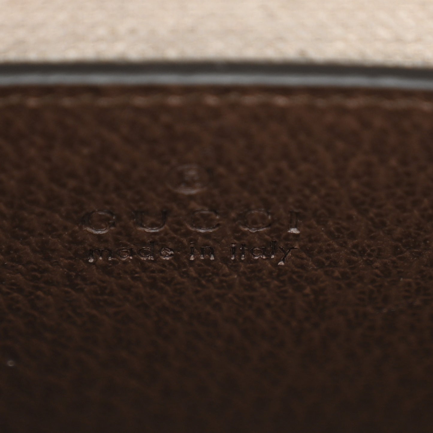 Monogram Jumbo GG Textured Dollar Calfskin Web Mini Vertical Tote Camel Ebony New Acero