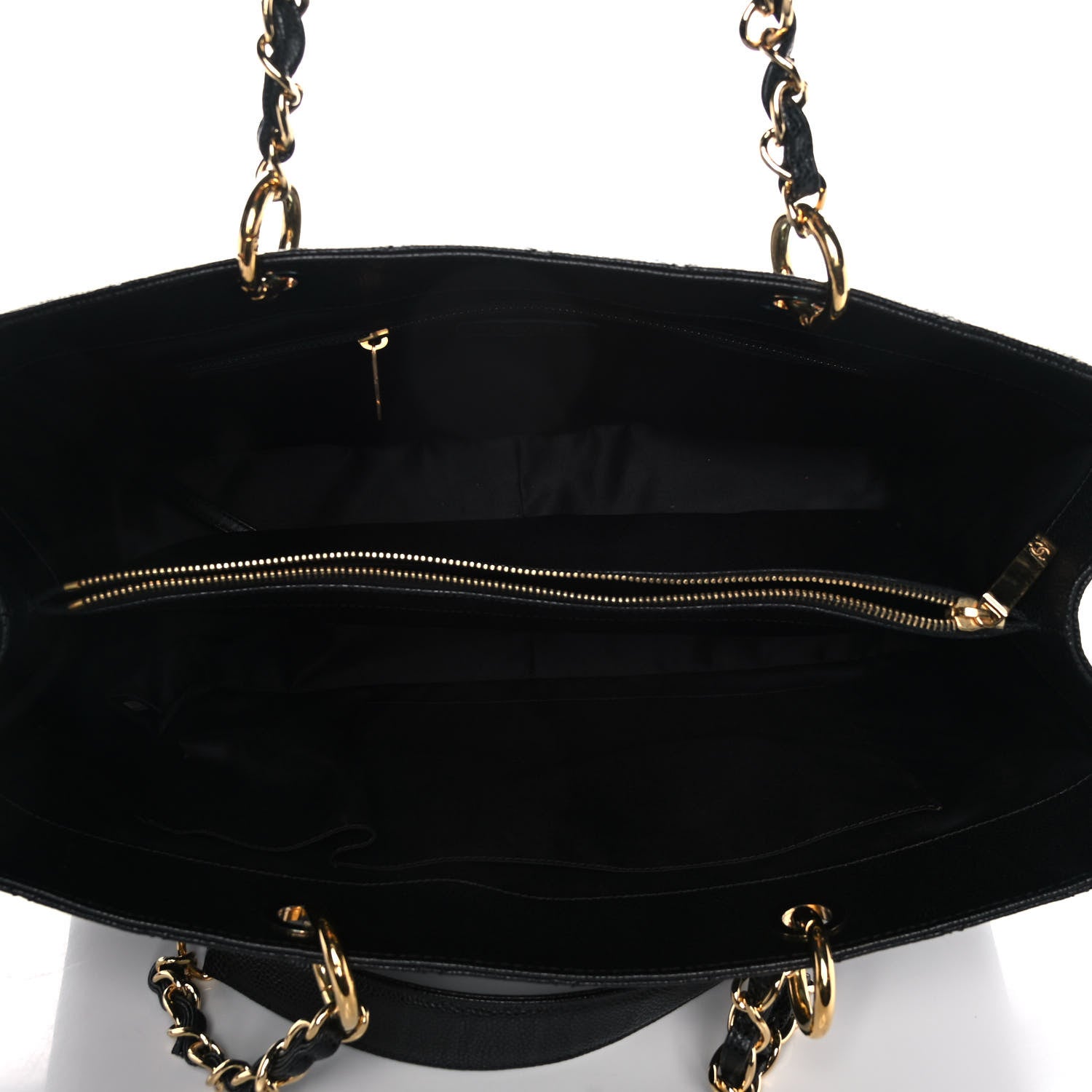 Chanel Caviar Quilted XL Grand Shopping Tote GST Black 5 of 11