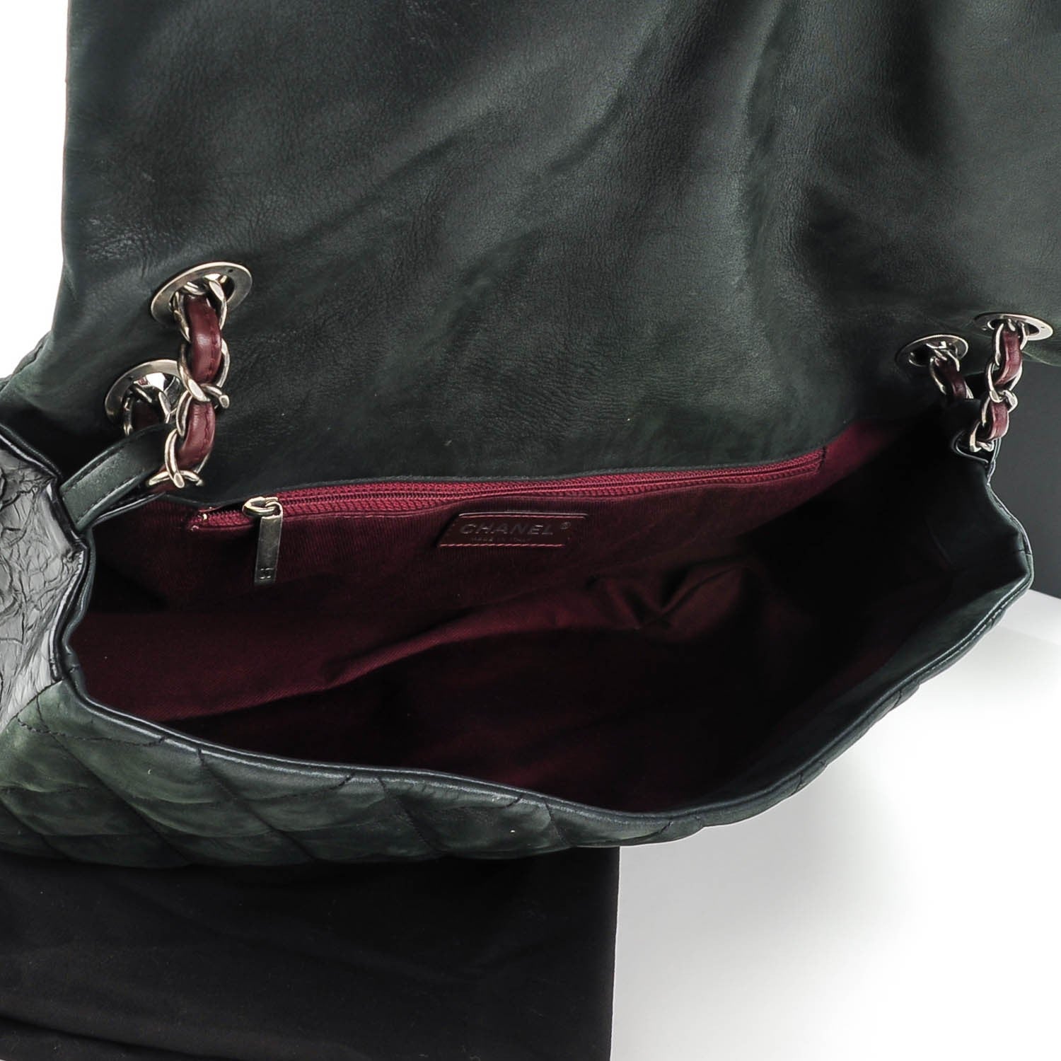 Chanel Iridescent Calfskin In The Mix Jumbo Flap Black 5 of 8