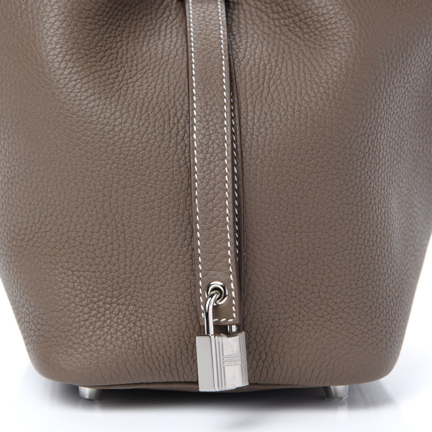 Hermes Taurillon Clemence Picotin Lock 18 PM Etoupe 10 of 11