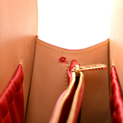 Louis Vuitton Monogram Calf Hair Spikes Iconoclasts Christian Louboutin Tote Red 11 of 13