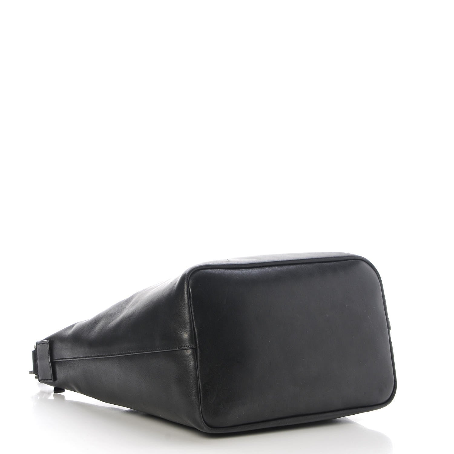 Gucci Calfskin Bamboo Shoulder Bag Black 4 of 9