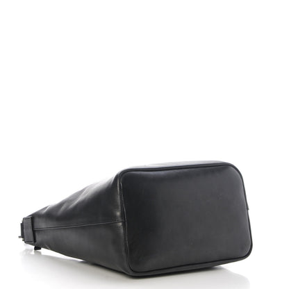 Gucci Calfskin Bamboo Shoulder Bag Black 4 of 9