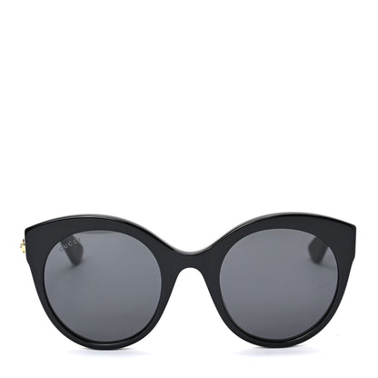 Gucci Round GG Sunglasses GG0028S Black 2 of 7