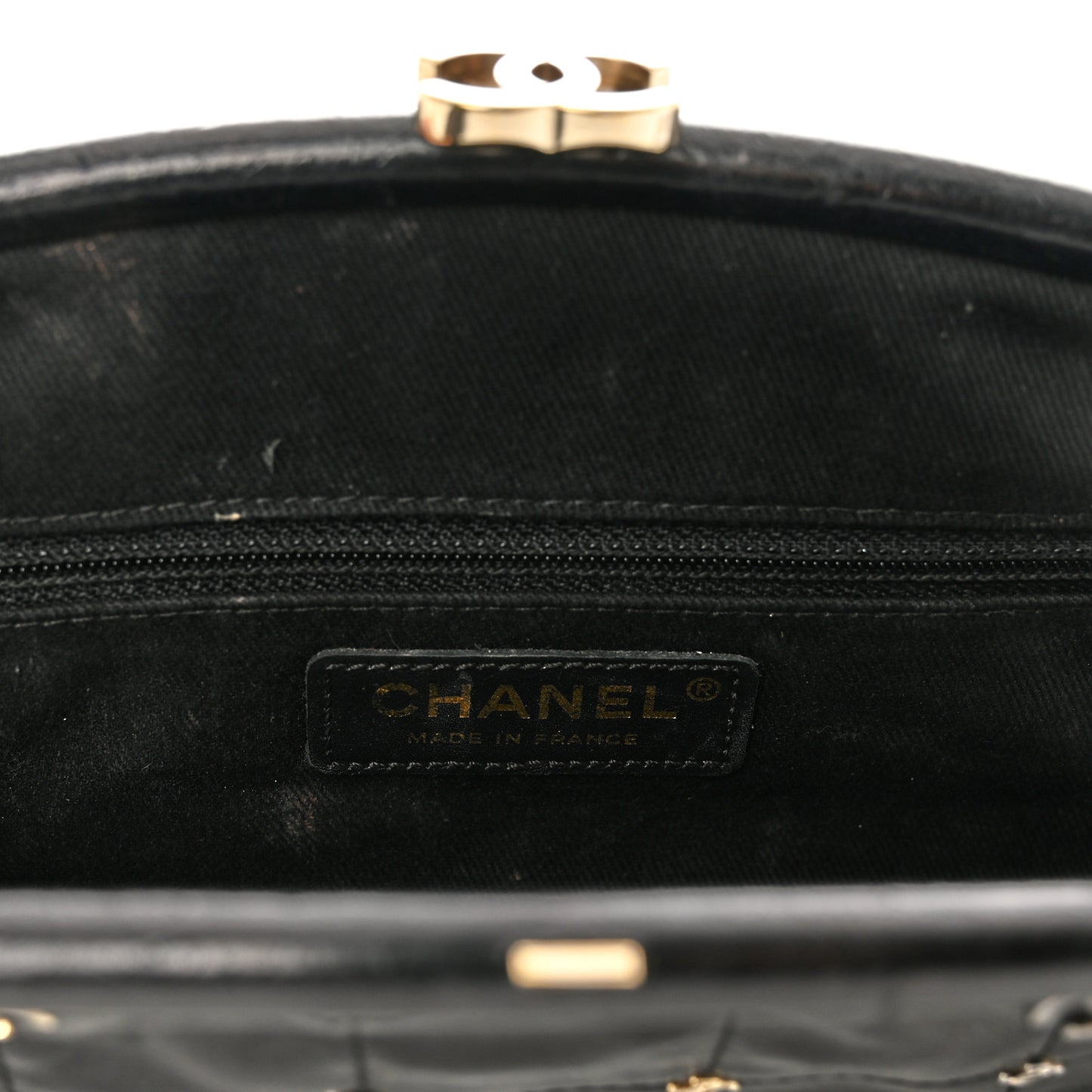 Calfskin Square Quilted Grommet Embellished Piercing Chic Clutch Black