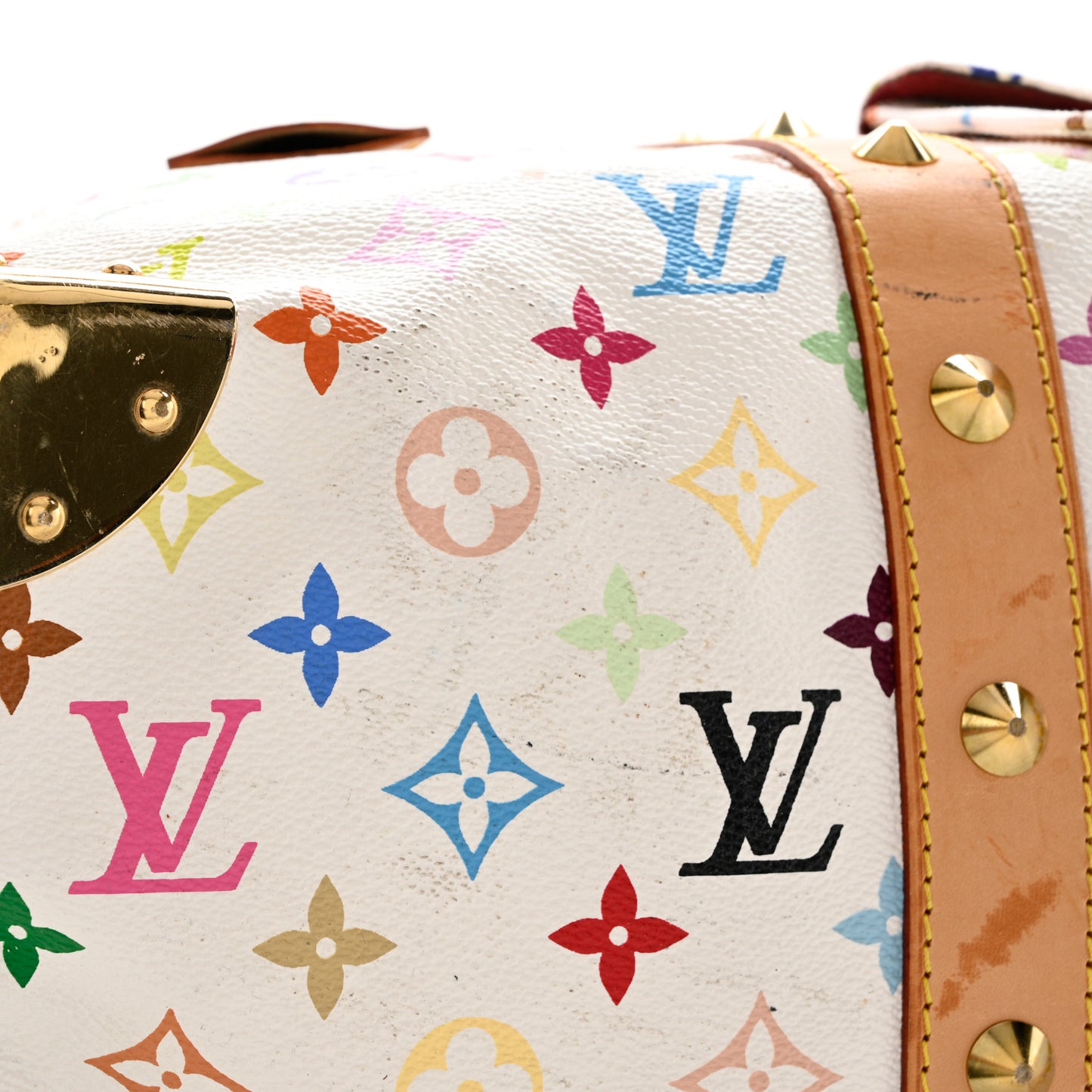 Monogram Multicolor Keepall 45 White